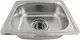 Core Egy KS 570 Kitchen Sink 56 × 46 cm, 0.8 mm Thickness, with 3 inch Waste and Filter, Stainless Steel - Image 1