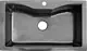 High Stone 309 Granite Kitchen Sink, Outer 85 × 50 cm, Inner 73 × 41 cm, Depth 20 cm, with Mixer Hole and 3 inch Waste, Black Stress - Image 1