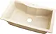 High Stone 309 Granite Kitchen Sink, Outer 85 × 50 cm, Inner 73 × 41 cm, Depth 20 cm, with Mixer Hole and 3 inch Waste, Beige - Image 2