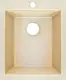 High Stone HI 302 BM Granite Kitchen Sink, Beige Marble, 41 × 50 cm with 3 inch Waste Set - Image 1