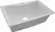 High Stone 309 Granite Kitchen Sink, Outer 85 × 50 cm, Inner 73 × 41 cm, Depth 20 cm, with Mixer Hole and 3 inch Waste — White - Image 2