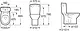 Roca Victoria Floor-Standing Toilet, Horizontal Outlet with Shower, Cistern and Standard Toilet Seat & Cover, White - Image 2
