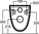 Ideal Standard Space G0491 Wall-Hung Toilet with Shower, Handle and Heavy Duty Toilet Seat & Cover, White - Image 5
