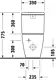 Duravit D-Neo Back-to-Wall Toilet S/P White with Soft-Close Toilet Seat & Cover, Cistern with Mechanism, Internal Bidet Spray and Fixing Set - Image 7