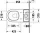 Duravit D-Neo Back-to-Wall Toilet S/P White with Soft-Close Toilet Seat & Cover, Cistern with Mechanism, Internal Bidet Spray and Fixing Set - Image 9