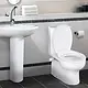 Mica Vit Mora Bathroom Set: Toilet and 60 cm Basin Complete, Pergamon - Image 2