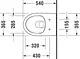 Duravit No.1 Wall-Hung Toilet White with Soft-Close Toilet Seat & Cover, Internal Bidet Spray and Fixing Bolts - Image 10