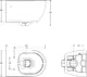 Sanipure Vega Wall-Hung Toilet with Soft-Close Toilet Seat & Cover, Internal Bidet Spray and Fixing Bolts, White - Image 3