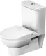 Duravit No.1 Wall-Hung Rimless Combination Toilet with Soft-Close Toilet Seat & Cover, Cistern with Mechanism and Fixing Bolts, White - Image 1