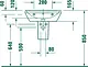 Duravit D-Neo Wall-Hung Basin 55 cm with Fixing Set, White - Image 4