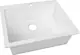 Sanipure High Stone HI 305 W Granite Kitchen Sink, White, 50 × 60 cm, with 3 inch Waste Set - Image 2