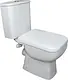 Mica Vit Selena Toilet P-Trap, White, with Toilet Seat & Cover, Cistern with Mechanism, Internal Bidet Spray and Fixing Set - Image 1
