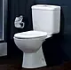 Ideal Standard Space S Toilet with Internal Bidet Spray, Heavy Toilet Seat & Cover, and Cistern with Mechanism and Fixing Set, White - Image 3