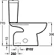 Ideal Standard Space S Toilet with Internal Bidet Spray, Heavy Toilet Seat & Cover, and Cistern with Mechanism and Fixing Set, White - Image 5