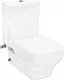 Hansgrohe Greek Tide Q Wall-Hung Toilet Set, White, with Soft-Close Toilet Seat & Cover, Cistern, Mechanism, Internal Bidet Spray and Fixing Bolts - Image 1