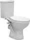 Mica Vit Angelo Toilet with Bidet Spray, Cistern and Standard Toilet Seat & Cover with Hinges, White - Image 2