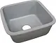 Hi Stone HI 301 G Granite Kitchen Sink 45 × 45 cm, 19 cm Depth with 3 inch Waste Set, Grey - Image 2