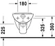 Duravit D-Code Wall-Hung Compact Toilet with Bidet Spray, Toilet Seat & Cover and Fixing Set, White - Image 4
