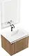 Beroia BE60EC03 PVC-Treated MDF Vanity Unit 60 × 46 cm, 2 Doors with Basin and Mirror, Glossy White - Image 4