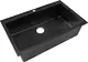 Hi Stone HI 308 B Granite Kitchen Sink 50 × 80 cm with 3 inch Drainage Set, Black - Image 2