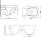 Whiteville Smart Wall-Hung Toilet with Internal Bidet Spray and Toilet Seat & Cover, White - Image 4