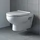 Duravit No.1 Wall-Hung Toilet with Toilet Seat & Cover, Internal Bidet Spray and Fixing Bolts, White - Image 1