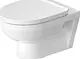 Duravit No.1 Wall-Hung Toilet with Toilet Seat & Cover, Internal Bidet Spray and Fixing Bolts, White - Image 2
