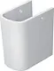 Duravit D-Neo Wall-Hung Basin 65 cm with Half Pedestal and Fixing Set, White - Image 4