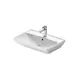 Duravit D-Neo Basin 65 cm with Full Pedestal and Fixing Set, White - Image 4