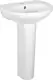 Duravit Emilia Full Pedestal Basin, White, 60 cm - Image 1