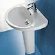 Duravit Emilia Full Pedestal Basin, White, 60 cm - Image 2
