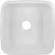 High Stone HI 301 W Granite Kitchen Sink, White, 45 × 45 cm, Depth 19 cm, with 3 inch Waste Set - Image 1