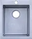 High Stone HI 302 S Granite Kitchen Sink, Silver, 41 × 50 cm, with 3 inch Waste Set - Image 1