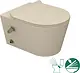 Sanipure Titan 25424975 Wall-Hung Toilet with Hydrojet Internal Bidet Spray, Soft-Close Toilet Seat & Cover and Fixing Set, 40 × 54 cm — Pergamon - Image 2