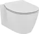 Ideal Standard Connect Wall-Hung Toilet, White, with Internal Bidet Spray and Soft-Close Toilet Seat & Cover - Image 1