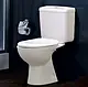 Ideal Standard Space S-Trap Toilet Set with Internal Bidet Spray, Heavy Toilet Seat & Cover, Cistern with Mechanism and Fixing Set, Pergamon - Image 3