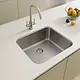 Turkish Aseel Kitchen Sink AS 20 Size 38 × 48 cm with Tutunji 3 inch Waste and Strainer - Image 1