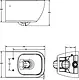 Sanipure Magnus Hydrojet 250849 Wall-Hung Toilet White with Internal Bidet Spray and Toilet Seat & Cover - Image 4