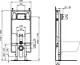 Ideal Standard ProSys R14367 Full Frame Concealed Cistern 9 cm Thickness with Salina Black Flush Plate G6619G4 - Image 3