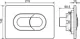 Ideal Standard ProSys R14367 Full Frame Concealed Cistern 9 cm Thickness with Salina Black Flush Plate G6619G4 - Image 4