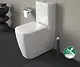 Duravit Happy D.2 Back-to-Wall Combination S/P White with Soft-Close Toilet Seat & Cover, Cistern with Mechanism, Internal Bidet Spray and Fixing Set - Image 1