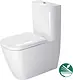 Duravit Happy D.2 Back-to-Wall Combination S/P White with Soft-Close Toilet Seat & Cover, Cistern with Mechanism, Internal Bidet Spray and Fixing Set - Image 2