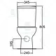 Ideal Standard Plan Back-to-Wall S/P Combination Toilet, White, with Internal Bidet Spray, Soft-Close Toilet Seat & Cover, Cistern with Mechanism and Fixing Set - Image 3
