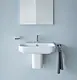 Duravit Happy D.2 Basin White 2316600000 Size 60 cm with Wall-Hung Column 0858280000 - Image 1