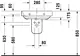 Duravit Happy D.2 Basin White 2316600000 Size 60 cm with Wall-Hung Column 0858280000 - Image 5