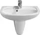 Duravit Duraplus Basin with Wall-Hung Column, White, 60 cm - Image 2