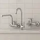Diamond Tamara DT 3-Piece Mixer Set, Chrome (Basin Mixer DT 01, Bath Mixer DT 02 and Wall-Mounted Kitchen Mixer DT 03) - Image 1