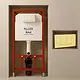 Kludi RAK RAK 80000 Concealed Cistern with Full Frame and Flush Plate RAK80010.GD1 Gold - Image 1