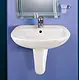Ideal Standard Sofia Basin, 55 cm, with Semi-Pedestal — White - Image 4
