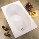 Venice Bathtub 120 × 70 cm without Seat, White - Image 2